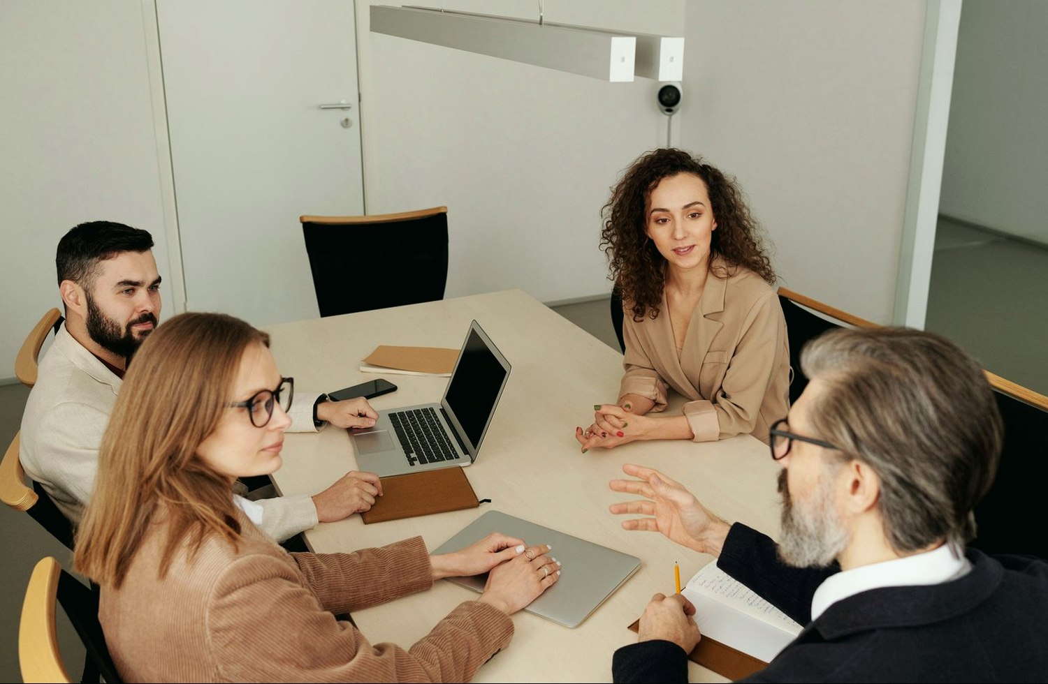 Professional business event venue discussion